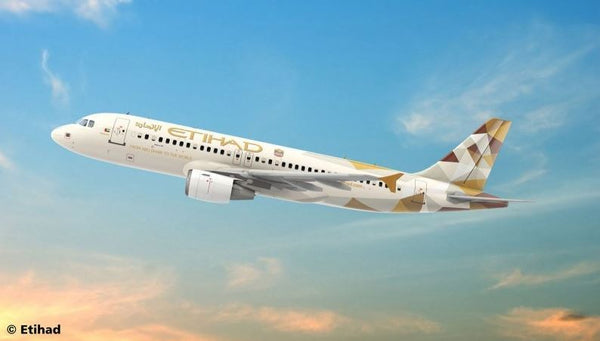 Revell 63968 1:144 MS Airbus A320 Etihad, With Colors, Brush And Glue