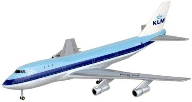 Revell 63999 1:450 MS Boeing 747-200, With Colors, Brush And Glue