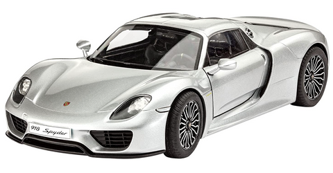 Revell 67026 1:24 MS Porsche 918 Spyder, With Colors, Brush And Glue