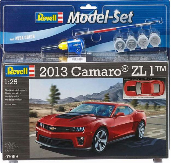 Revell 67059 1:25 MS 2013 Camaro ZL-1, With Colors, Brush And Glue