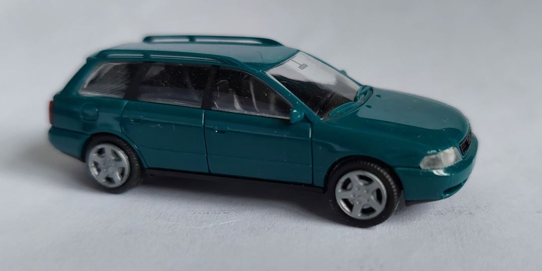 Rietze 99000aua4blgr H0 Audi A4 Avant, Blue Green Without Box