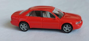 Rietze 99000aua8sire H0 Audi A8, Signal Red Without Box