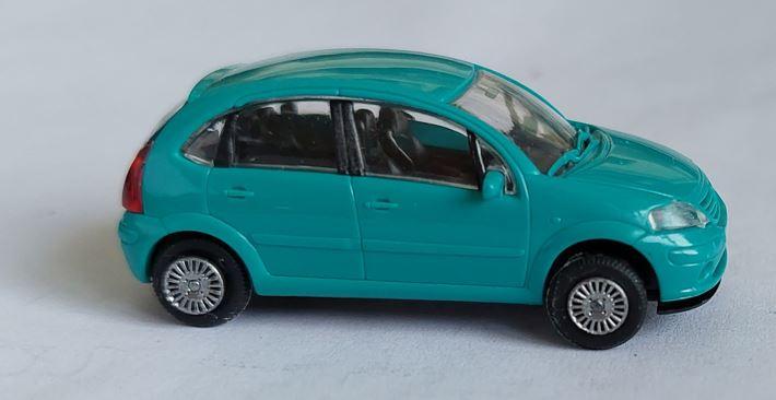 Rietze 99000cic3tu H0 Citroen C3, Turquoise Green Without Box