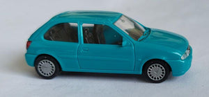 Rietze 99000fofiblgr H0 Ford Fiesta, Bblue Green Without Box