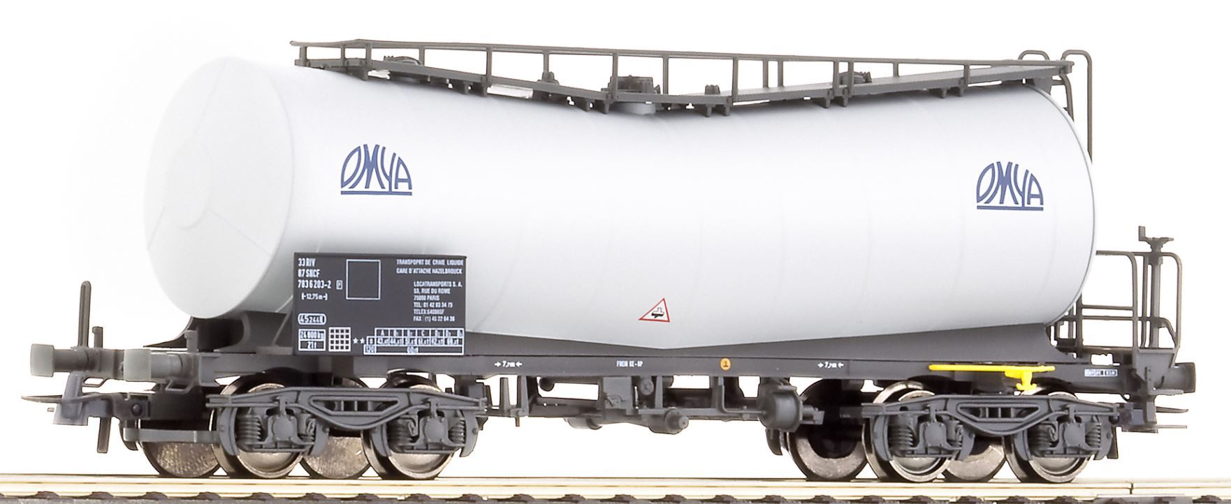 Roco 67225 H0 Slurry Wagon of Private Company Omya, Registered With SNCF