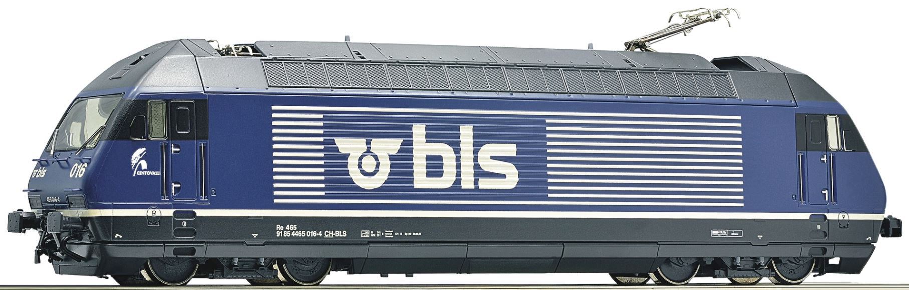 Roco 72397 H0 Electric Locomotive Re465  "Centovalli" Of The Lötschberg Bahn AG, Blue, BLS