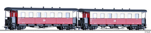 Tillig 03993 H0e Passenger Car Set With 2 Different Coaches Type KB4i, Ep IV DR