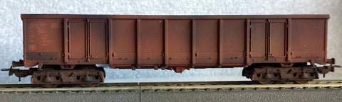 Tillig 76505 srwh H0 Open Freight Car Eanos, Gondola, Manually Weathered, Ep IV, DB