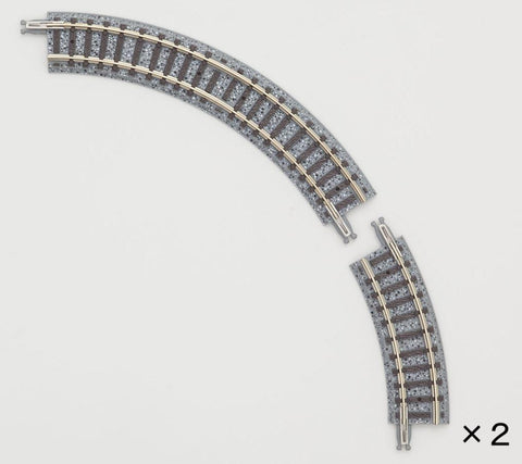Tomix 01111 1111 N Tracks Wooden Sleepers Curve 4-1/16", 103mm Radius, 30°+60°, 2+2pcs