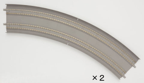Tomix 01168 1168 N Curved Double Slab Track 18-5/16", 465mm Radius, 16-7/8" 428mm Radius, 45°, 2pcs