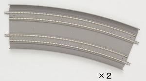 Tomix 01169 1169 N Curved Double Slab Track 21-1/4", 539mm Radius, 19-3/4" 502mm Radius, 22.5°, 2pcs