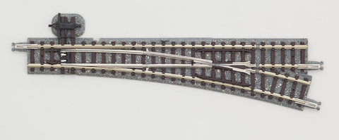 Tomix 01215 1215 N Tracks Wooden Sleepers Manual Turnout Right Hand 21-5/16", 541mm Radius, 15° Diverging Route