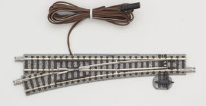 Tomix 01272 1272 N Tracks Electric Turnout Left, 21-5/16" 541mm Radius, 15°, Wooden Sleepers