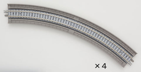 Tomix 01872 1872 N Tracks Bridges Curve 317 mm 12-1/2", Radius 45°, 4pcs