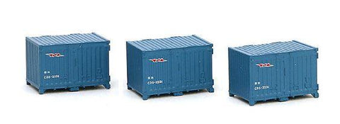 Tomix 03102 3102 N Container Type C35 5t, Blue, JNR, 3pcs