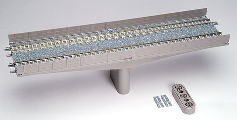 Tomix 03226 3226 N Tracks Bridges, Double Track Concrete Bridge With Concrete Piers