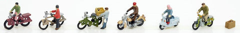 Tomytec 25952 N Figurines 116 Bicycles And Mopeds, 6pcs