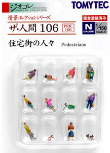 Tomytec 26587 N Figurines 106 Pedestrians, People in Residential Area, 12pcs