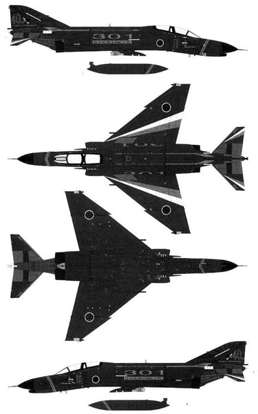 Tomytec 27373 N 1:144 Gimix AC117 F-4EJ Kai 301st Squadron Nyutabaru 40th Anniversary
