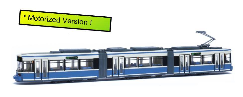 Tomytec 28426 srm N German Tram Munich 2000, Blue, Motorized