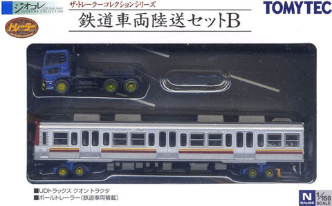 Tomytec 28667 N Trailer Collection, Railroad Car Land Transport B Set