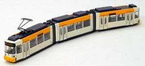 Tomytec 29158 N German Tram Mainz Class 200, Yellow-Cream White, Without Motor
