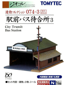Tomytec 29375 N Diorama Collection 074-3 City Transit Bus, Station 3