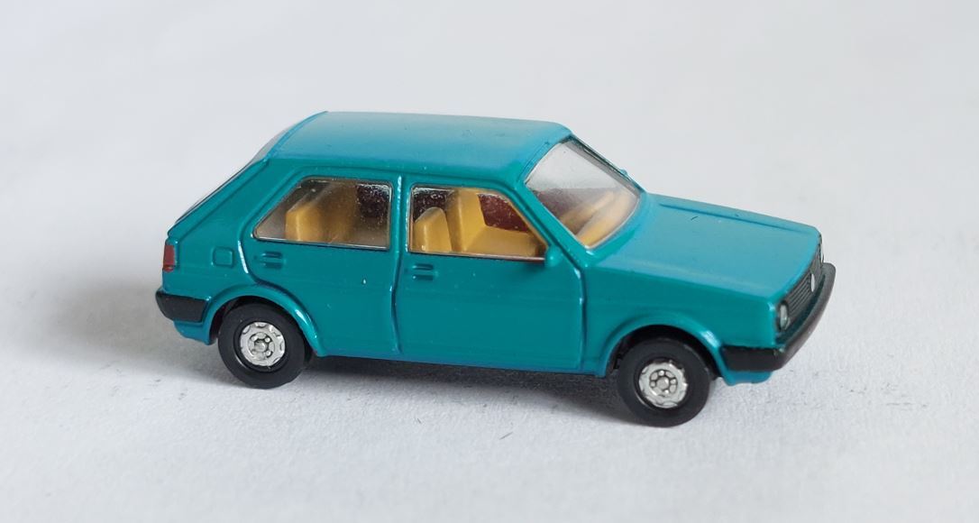 Trix 00004 N Volkswagen Golf 2 Turquoise, Without Box