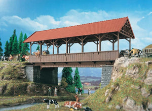 Vollmer 2515 H0 Covered Wooden Bridge